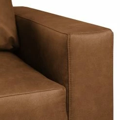 Loftscape Canapé Greenwood (2 places) - Aspect cuir vieilli - Microfibre Priya: Cognac -loftscape Boutique sofa greenwood 2 sitzer antiklederlook cognac 4493852