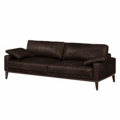 Ars manufacti Ensemble de salon Horley (3-2) - Cuir véritable - Marron foncé -loftscape Boutique sofa horley 3 sitzer echtleder dunkelbraun 4480528