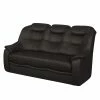 Modoform Canapé Lakin Imitation cuir (3 places) - Marron foncé -loftscape Boutique sofa lakin 3 sitzer kunstleder dunkelbraun 4077356 1