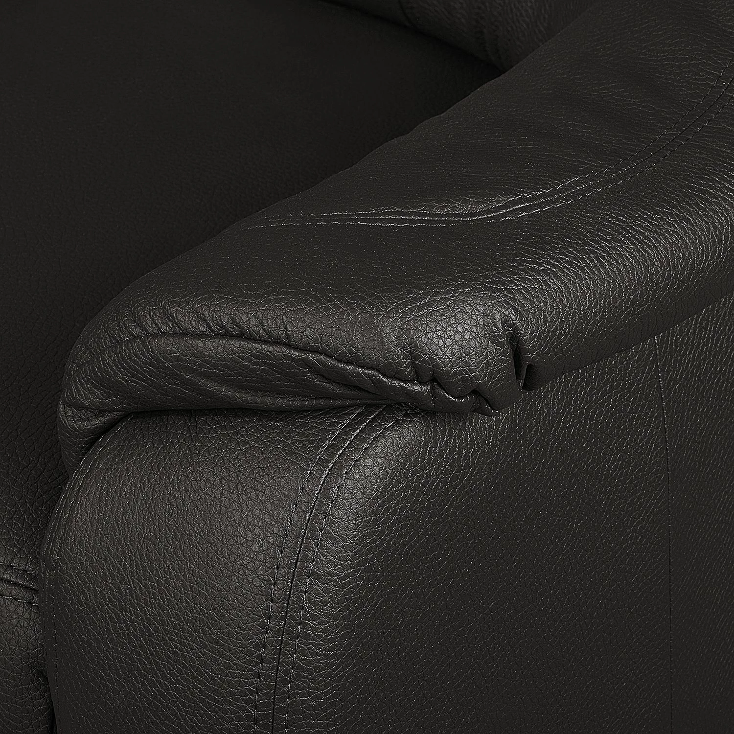 Modoform Fauteuil Lakin Imitation cuir - Marron foncé 11 Modoform Fauteuil Lakin Imitation cuir - Marron foncé – Image 9