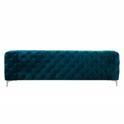 Jack & Alice Canapé Leominster (3 places) - Bleu marine -loftscape Boutique sofa leominster 3 sitzer samt marineblau 4999236
