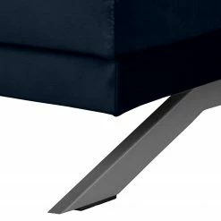 Jack & Alice Canapé Lorcy (3 places) - Bleu foncé -loftscape Boutique sofa lorcy 3 sitzer samt dunkelblau 4892176