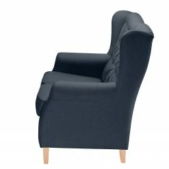 Maison Belfort Ensemble de salon Luro (2-1) - Bleu foncé -loftscape Boutique sofa luro 2 sitzer strukturstoff dunkelblau 4542812