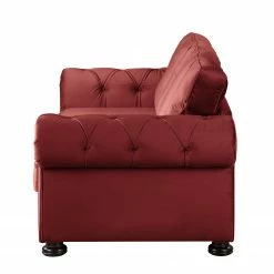 Velvet Studio Ensemble de salon Marau (3-2) - Rouge -loftscape Boutique sofa marau 3 sitzer samt rot 4915204