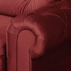Velvet Studio Ensemble de salon Marau (3-2) - Rouge -loftscape Boutique sofa marau 3 sitzer samt rot 4915216