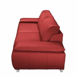 Fredriks Canapé Masca (2 places) - Cuir véritable rouge carmin -loftscape Boutique sofa masca 2 sitzer echtleder kaminrot 515472