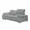 Fredriks Canapé Masca (3 places) - Imitation cuir gris -loftscape Boutique sofa masca 3 sitzer kunstleder grau 513309