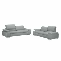 Fredriks Canapé Masca (3 places) - Imitation cuir gris 15 Fredriks Canapé Masca (3 places) - Imitation cuir gris -loftscape Boutique sofa masca 3 sitzer kunstleder grau 513310
