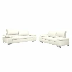 Fredriks Canapé Masca (3 places) - Imitation cuir blanc 15 Fredriks Canapé Masca (3 places) - Imitation cuir blanc -loftscape Boutique sofa masca 3 sitzer kunstleder weiss 513333
