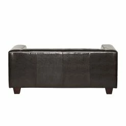 Maison Belfort Canapé Nespolo (2 places) - Cuir synthétique marron foncé -loftscape Boutique sofa nespolo 2 sitzer bycast echtleder dunkelbraun 254146