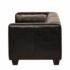 Maison Belfort Canapé Nespolo (2 places) - Cuir synthétique marron foncé -loftscape Boutique sofa nespolo 2 sitzer bycast kunstleder dunkelbraun 4576928