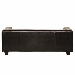 Maison Belfort Canapé Nespolo (3 places) - Cuir synthétique marron foncé -loftscape Boutique sofa nespolo 3 sitzer bycast kunstleder dunkelbraun 4576972