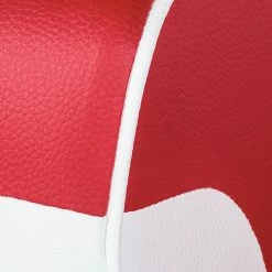 Studio Monroe Canapé Nixa (2 places) - Cuir synthétique - Rouge / Blanc -loftscape Boutique sofa nixa 2 sitzer kunstleder rot weiss 399374