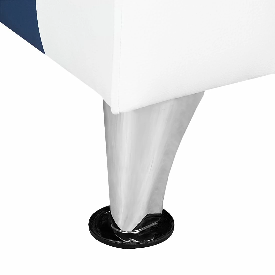 Studio Monroe Canapé Nixa (2 places) - Cuir synthétique - Blanc / Bleu foncé 13 Studio Monroe Canapé Nixa (2 places) - Cuir synthétique - Blanc / Bleu foncé – Image 11