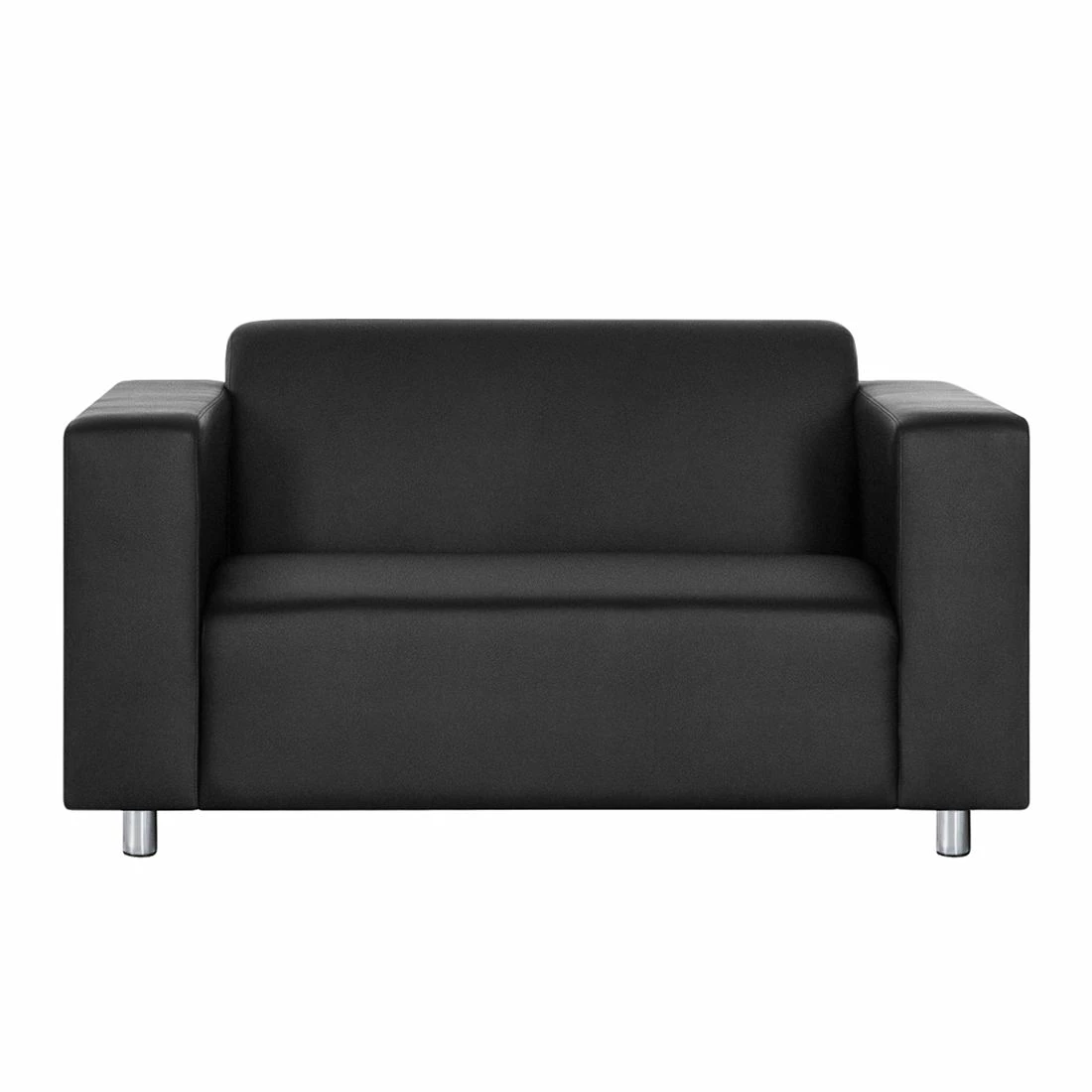 Mooved Canapé Oslo (2 places) - Imitation cuir noir 4 Mooved Canapé Oslo (2 places) - Imitation cuir noir – Image 2