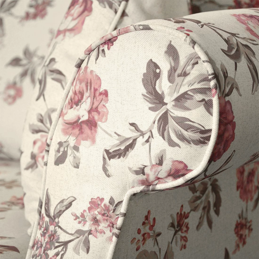 Maison Belfort Fauteuil Rosehearty - Tissu - Crème / Rose 8 Maison Belfort Fauteuil Rosehearty - Tissu - Crème / Rose – Image 6