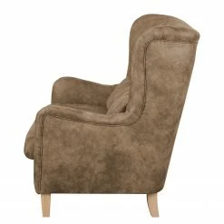 Ars Natura Canapé Shenton (2 places) - Aspect cuir vieilli - Latte macchiatto -loftscape Boutique sofa shenton 2 sitzer antiklederlook latte macchiato 4252328 1