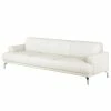 Fredriks Canapé Sisto II (3 places) - Blanc 1 Fredriks Canapé Sisto II (3 places) - Blanc -loftscape Boutique sofa sisto ii 3 sitzer echtleder weiss 3609341