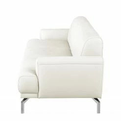 Fredriks Canapé Sisto II (3 places) - Blanc -loftscape Boutique sofa sisto ii 3 sitzer echtleder weiss 3609353