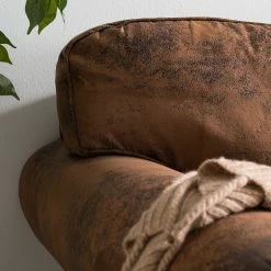 Ars manufacti Canapé Sombrero (3 places) - Cuir synthétique vieilli marron 24 Ars manufacti Canapé Sombrero (3 places) - Cuir synthétique vieilli marron -loftscape Boutique sofa sombrero 3 sitzer antiklederoptik dunkelbraun 5092900