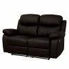 Modoform Canapé Tetchill (2 places) - Avec fonction relaxation - Imitation cuir - Marron foncé -loftscape Boutique sofa tetchill 2 sitzer mit relaxfunktion kunstleder braun 4604964