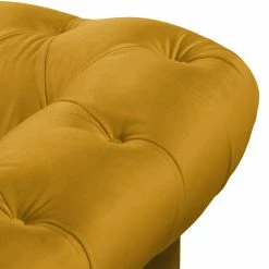 Jack & Alice Canapé Thory (3 places) - Jaune moutarde -loftscape Boutique sofa thory 3 sitzer samt senfgelb 4895856