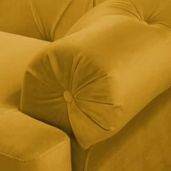 Jack & Alice Canapé Thory (3 places) - Jaune moutarde -loftscape Boutique sofa thory 3 sitzer samt senfgelb 4895860