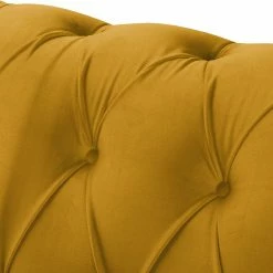 Jack & Alice Canapé Thory (3 places) - Jaune moutarde -loftscape Boutique sofa thory 3 sitzer samt senfgelb 4895864