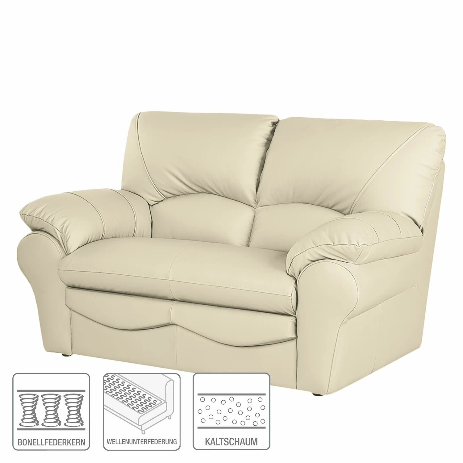 Modoform Canapé Torsby (2 places) - Imitation cuir 4 Modoform Canapé Torsby (2 places) - Imitation cuir – Image 2