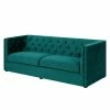 Jack & Alice Canapé Tremont (3 places) - Bleu pétrole -loftscape Boutique sofa tremont 3 sitzer microfaser petrol 4729992