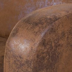 Ars manufacti Canapé Tullow (2 places) - Aspect cuir vieilli - Marron -loftscape Boutique sofa tullow 2 sitzer antiklederlook braun 405008