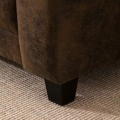 Ars manufacti Canapé Tullow (2 places) - Aspect cuir vieilli - Marron -loftscape Boutique sofa tullow 2 sitzer antiklederoptik braun 4972120