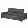 Loftscape Canapé Varberg (2,5 places) - Gris foncé -loftscape Boutique sofa varberg 2 5 sitzer echtleder dunkelgrau 1164526