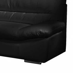 Cotta Canapé Doug (3 places) - Cuir véritable noir - Cuir Ramsa Noir -loftscape Boutique sofa william 3 sitzer echtleder schwarz 343143