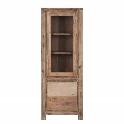 Red Living Vitrine Akhatar - Acacia multicolore / Cendré -loftscape Boutique standvitrine akhatar akazie multicolor smoked 3627669