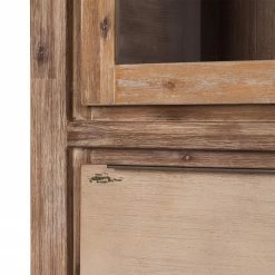 Red Living Vitrine Akhatar - Acacia multicolore / Cendré -loftscape Boutique standvitrine akhatar akazie multicolor smoked 3627689