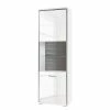 Loftscape Armoire vitrine Kushiro - Butoir à gauche 2 Loftscape Armoire vitrine Kushiro - Butoir à gauche -loftscape Boutique standvitrine arco hochglanz weiss grau tueranschlag links 4710792