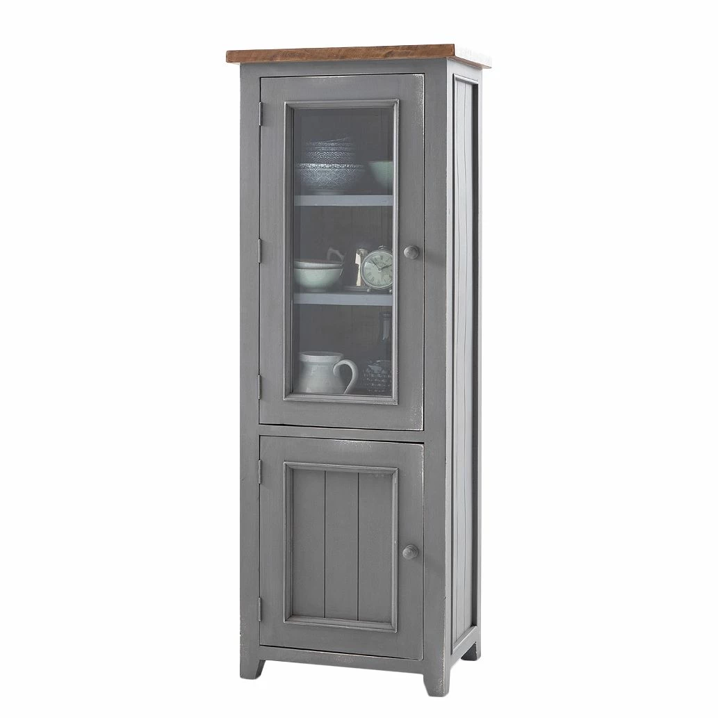 Maison Belfort Vitrine Balignton II - Pin massif - Gris 3 Maison Belfort Vitrine Balignton II - Pin massif - Gris