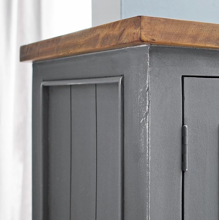 Maison Belfort Vitrine Balignton II - Pin massif - Gris 5 Maison Belfort Vitrine Balignton II - Pin massif - Gris – Image 3