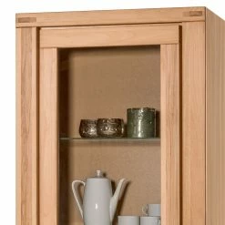 Naturoo Vitrine Lombok - Partiellement en bois massif -loftscape Boutique standvitrine lombok i teilmassiv kernbuche 5004368