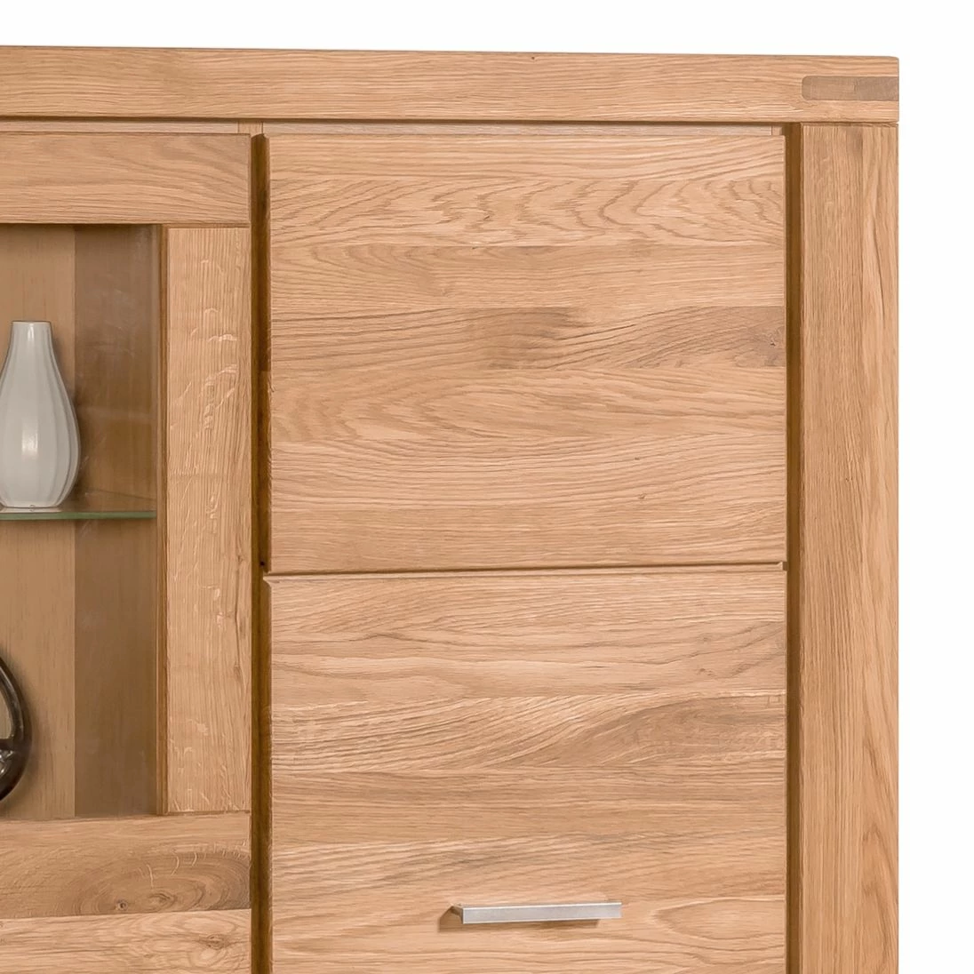 Naturoo Armoire vitrine Lombok I - Partiellement en bois massif 5 Naturoo Armoire vitrine Lombok I - Partiellement en bois massif – Image 3