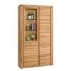 Naturoo Armoire vitrine Lombok II - Partiellement en bois massif -loftscape Boutique standvitrine lombok iii teilmassiv wildeiche 5004080