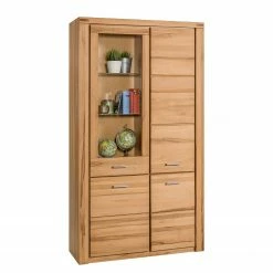 Naturoo Armoire vitrine Lombok II - Partiellement en bois massif