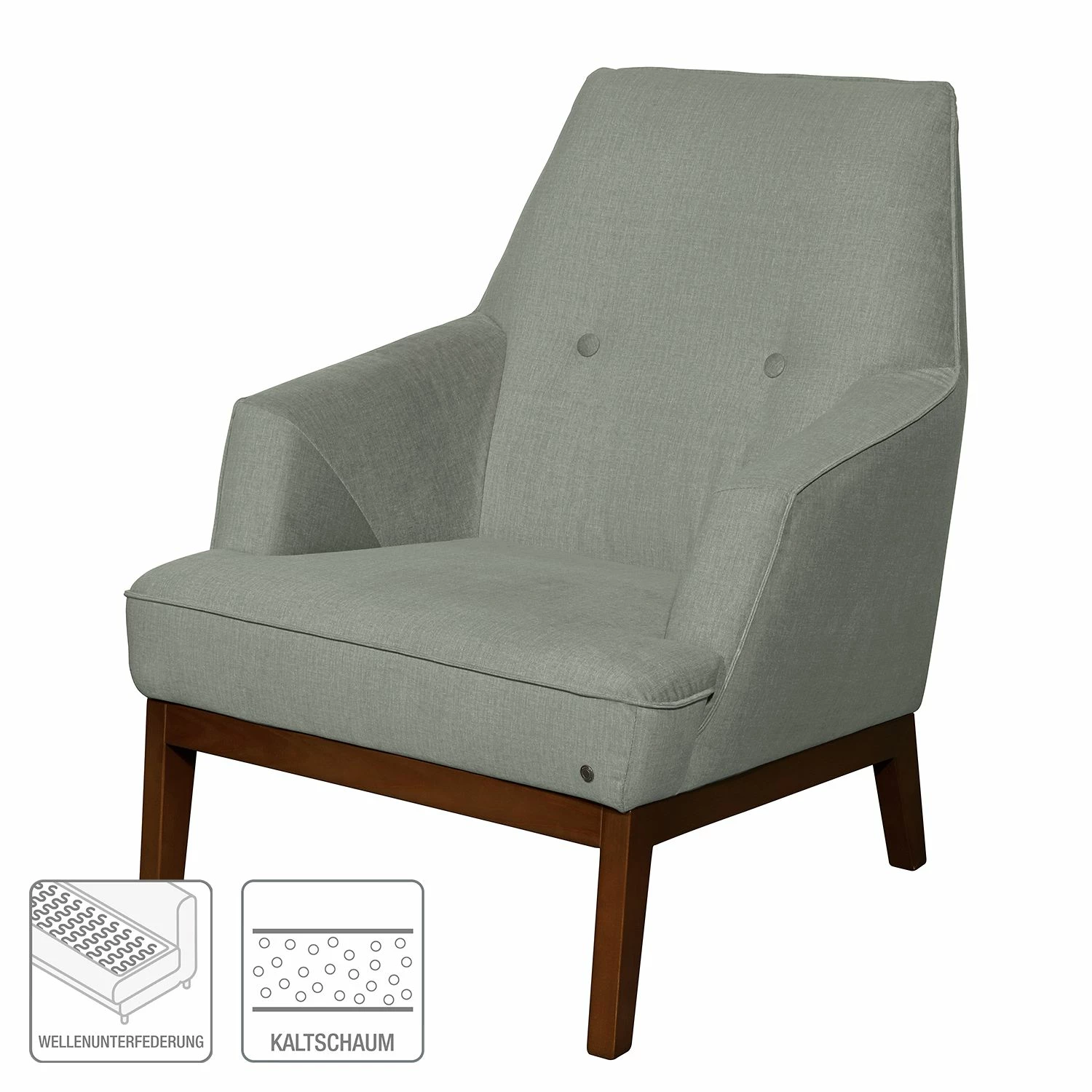 Tom Tailor Fauteuil Cozy - Tissu - Granit - Sans repose-pieds 4 Tom Tailor Fauteuil Cozy - Tissu - Granit - Sans repose-pieds – Image 2