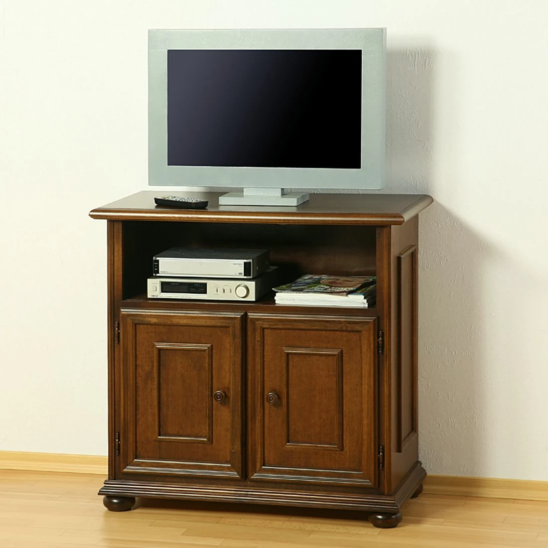 Montreux Meuble TV Arabella - Tulipier partiellement massif - Teinté et verni à l'ancienne 4 Montreux Meuble TV Arabella - Tulipier partiellement massif - Teinté et verni à l'ancienne – Image 2