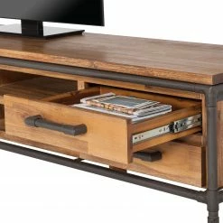 Ars manufacti Meuble TV Atelier II - Partiellement en acacia massif -loftscape Boutique tv lowboard atelier ii akazie teilmassiv 1832830