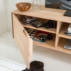 Mørteens Meuble TV Finsby - Hêtre massif -loftscape Boutique tv lowboard finsby buche massiv 3681489