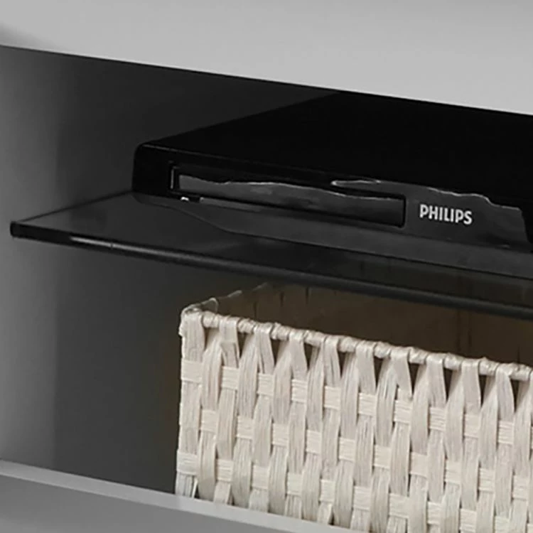 LC Spa Meuble TV Forenza - Marron clair / Blanc 6 LC Spa Meuble TV Forenza - Marron clair / Blanc – Image 4