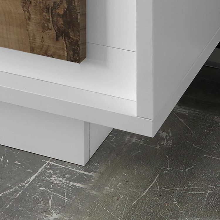 LC Spa Meuble TV Forenza - Marron clair / Blanc 5 LC Spa Meuble TV Forenza - Marron clair / Blanc – Image 3