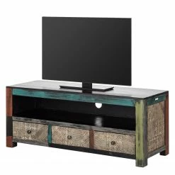 Wolf-Möbel Meuble TV Goa I - Partiellement en manguier et acacia massifs